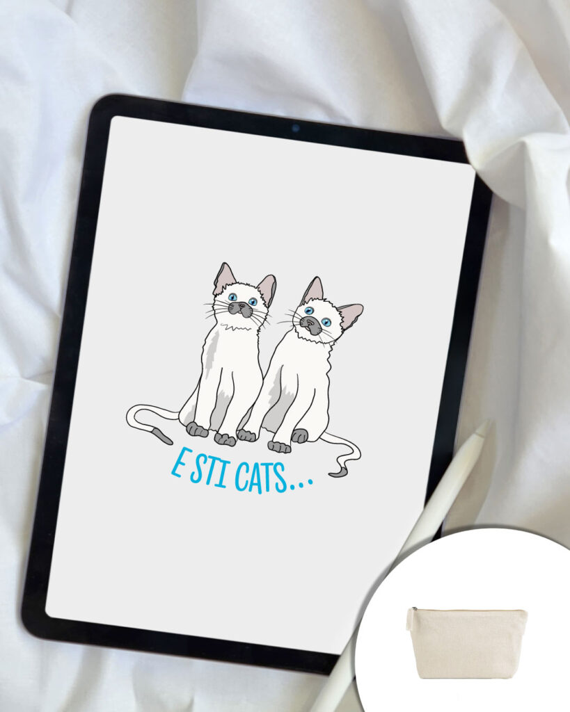 Grafica E sti cats: coppia di gatti
