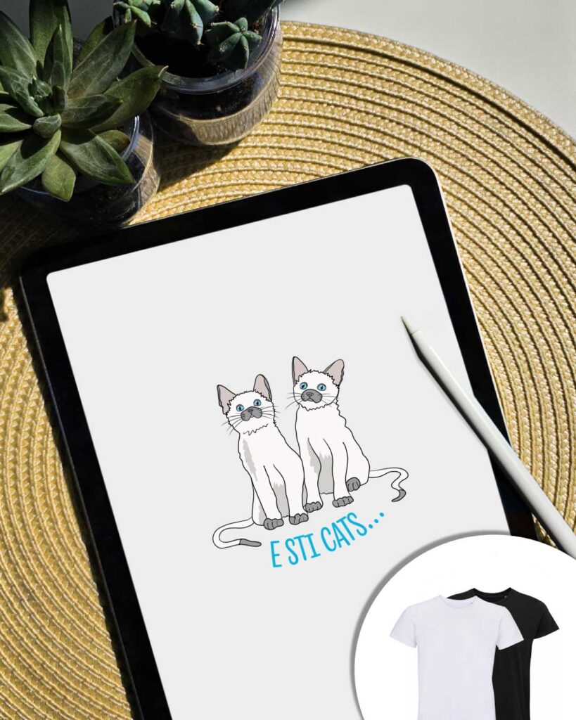 Grafica E sti cats: coppia di gatti