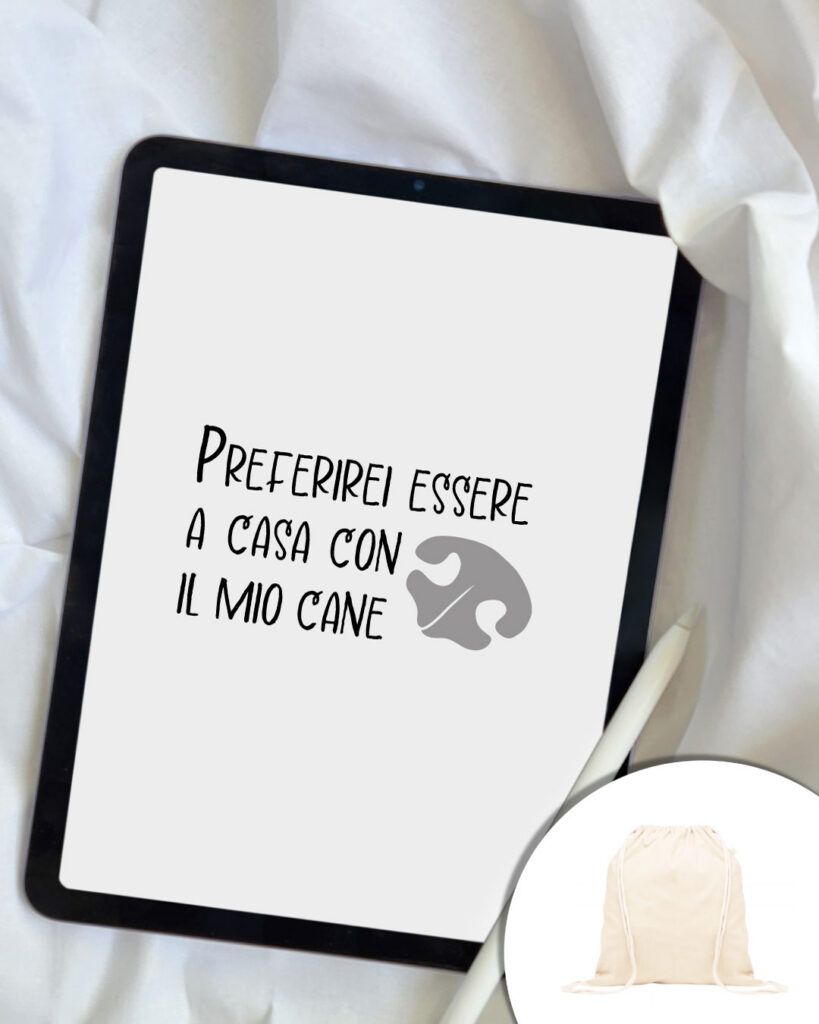 Sacchetta - Preferirei-essere-a-casa-con-il-mio-cane