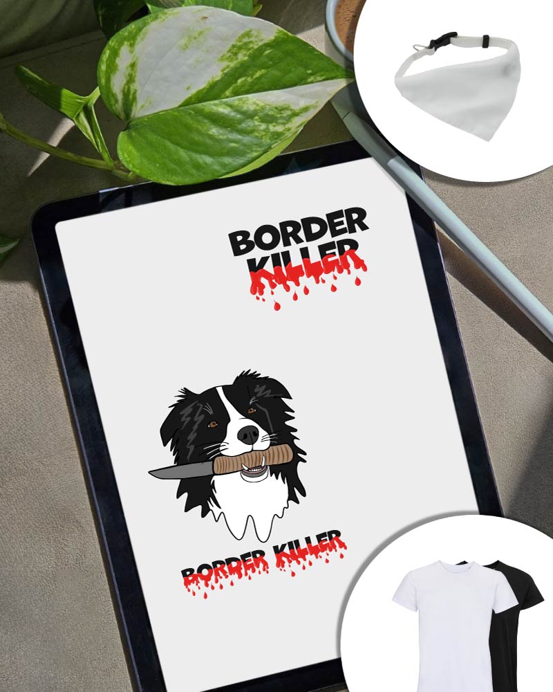 Combo Border Killer - t-shirt e bandana cane