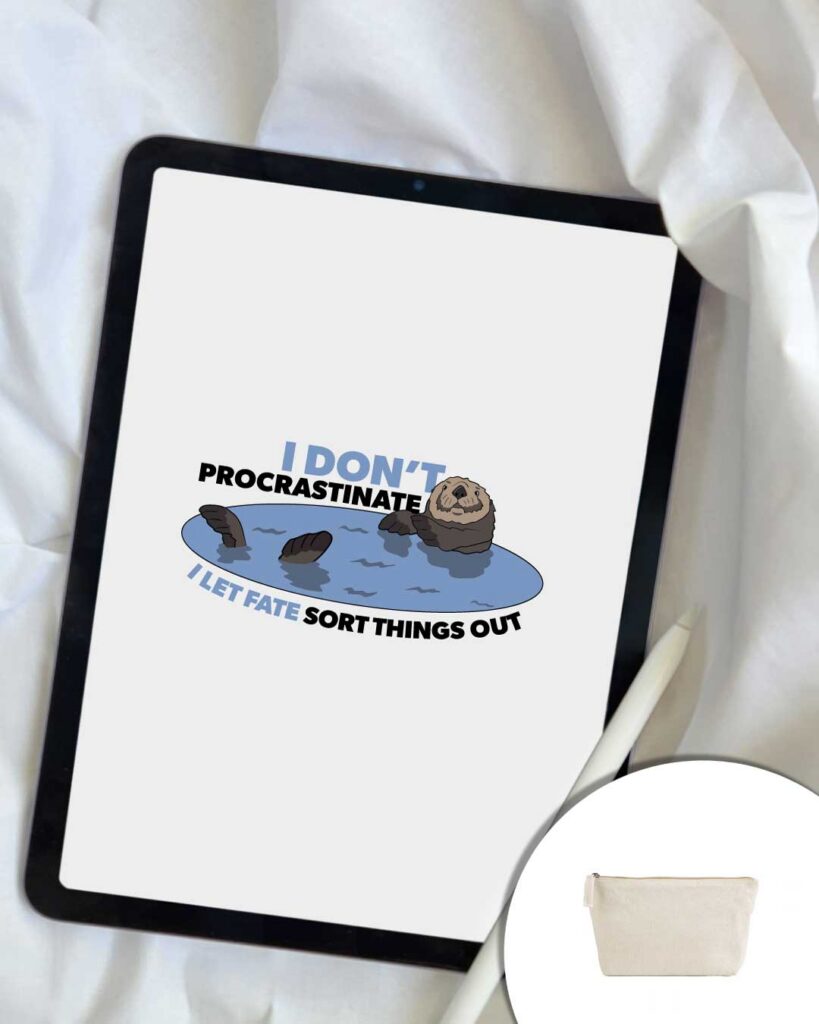 pochette I don't procrastinate