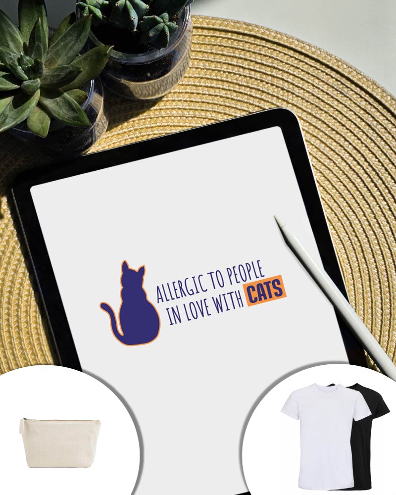 T-shirt e Pochette Mood Cuoricini - cat