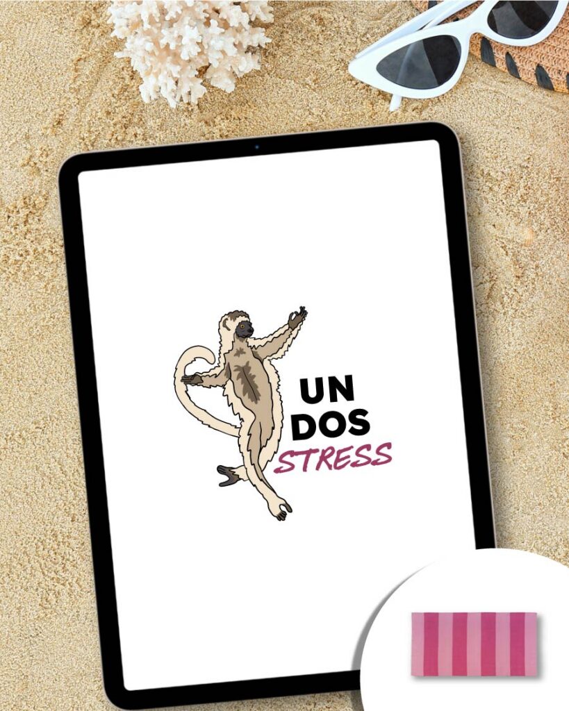 Telo mare Un dos stress grafica lemure