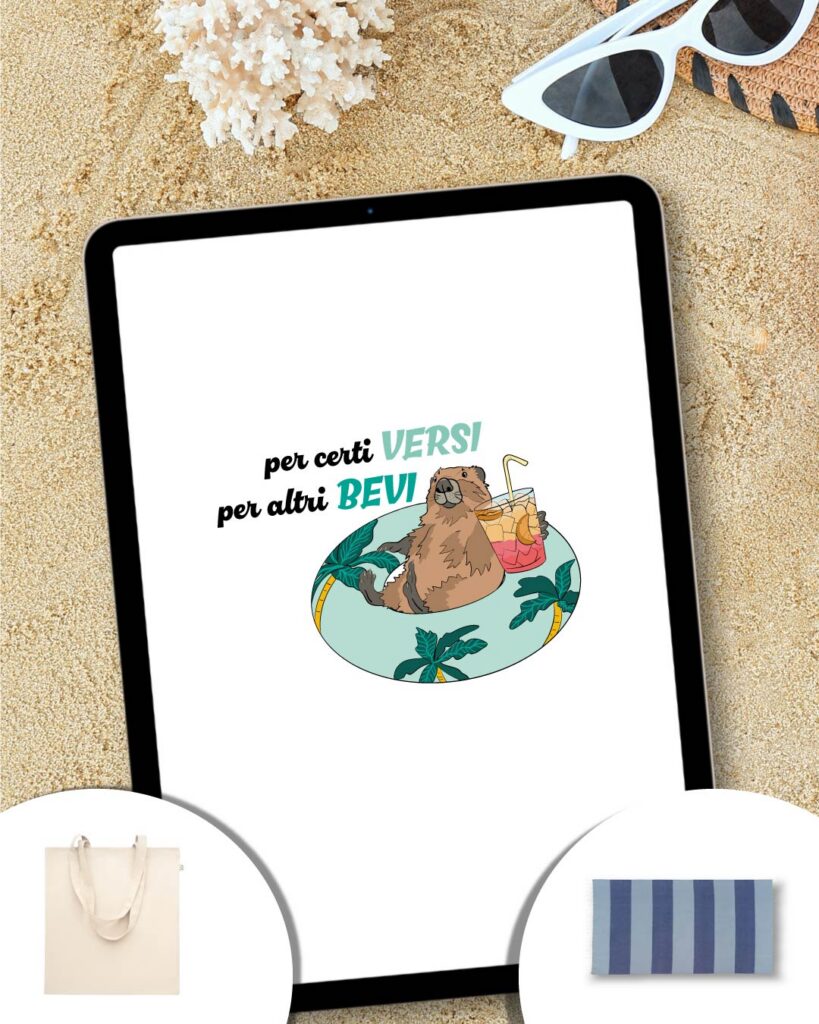 Telo mare e shopper per certi versi